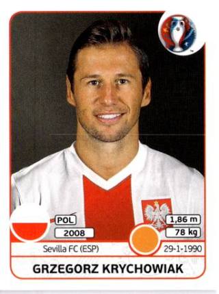 Grzegorz Krychowiak – UEFA Euro 2016 France, Nr. 302