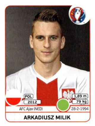 Arkadiusz Milik – UEFA Euro 2016 France, Nr. 311