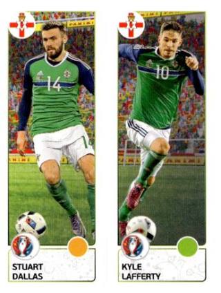 Stuart Dallas / Kyle Lafferty – UEFA Euro 2016 France, Nr. 324