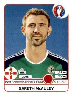 Gareth McAuley – UEFA Euro 2016 France, Nr. 327