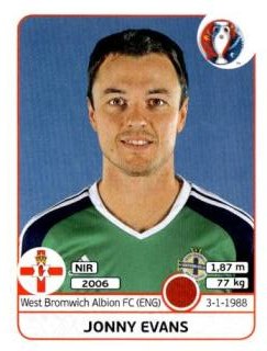Jonny Evans – UEFA Euro 2016 France, Nr. 331