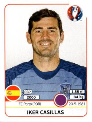 Iker Casillas – UEFA Euro 2016 France, Nr. 353