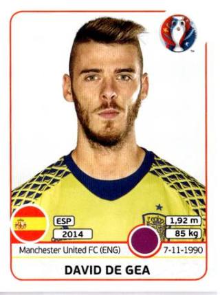 David de Gea – UEFA Euro 2016 France, Nr. 354