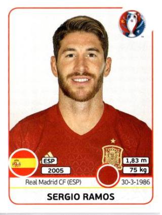 Sergio Ramos – UEFA Euro 2016 France, Nr. 355