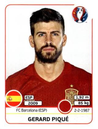 Gerard Piqué – UEFA Euro 2016 France, Nr. 356
