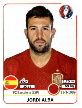Jordi Alba – UEFA Euro 2016 France, Nr. 358