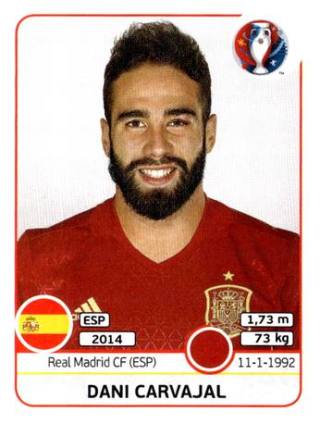 Dani Carvajal – UEFA Euro 2016 France, Nr. 359