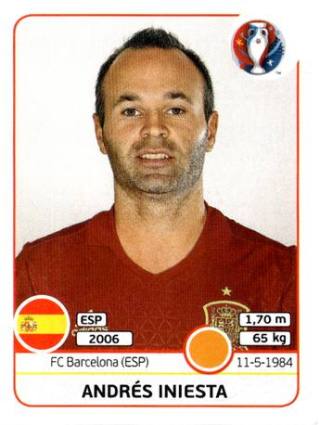 Andrés Iniesta – UEFA Euro 2016 France, Nr. 363