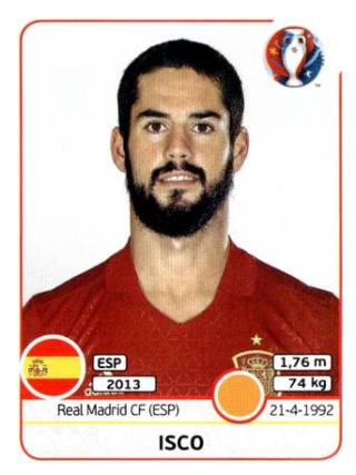 Isco – UEFA Euro 2016 France, Nr. 365