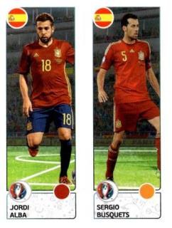 Jordi Alba / Sergio Busquets – UEFA Euro 2016 France, n.º 376