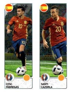Cesc Fàbregas / Santi Cazorla – UEFA Euro 2016 France, n.º 377