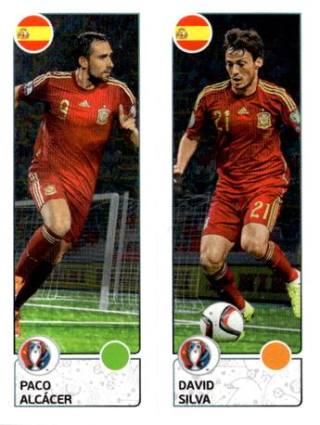 Paco Alcácer / David Silva – UEFA Euro 2016 France, n.º 378