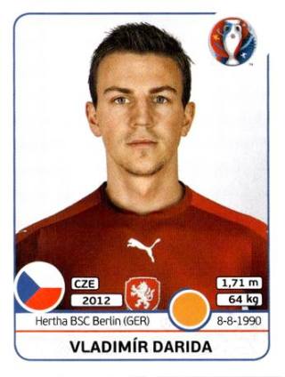 Vladimír Darida – UEFA Euro 2016 France, Nr. 394