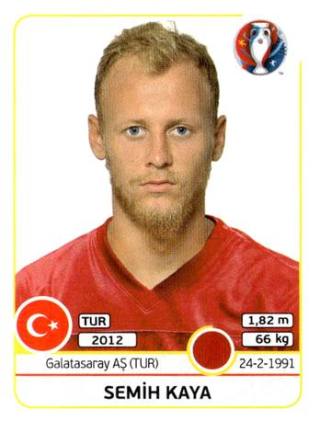 Semih Kaya – UEFA Euro 2016 France, Nr. 409
