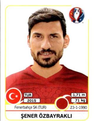 Şener Özbayraklı – UEFA Euro 2016 France, nr 410
