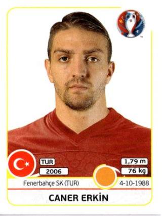 Caner Erkin – UEFA Euro 2016 France, Nr. 415