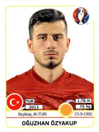 Oğuzhan Özyakup – UEFA Euro 2016 France, Nr. 421
