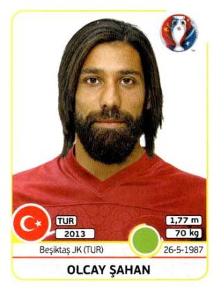 Olcay Şahan – UEFA Euro 2016 France, Nr. 422