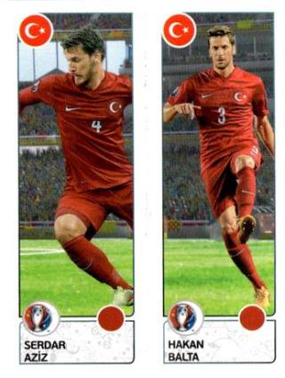 Serdar Aziz / Hakan Balta – UEFA Euro 2016 France, n.º 427
