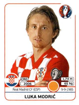 Luka Modrić – UEFA Euro 2016 France, Nr. 448
