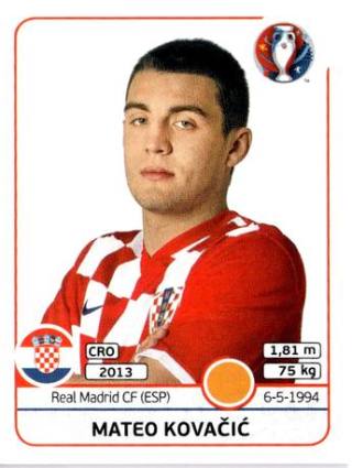 Mateo Kovačić – UEFA Euro 2016 France, Nr. 449