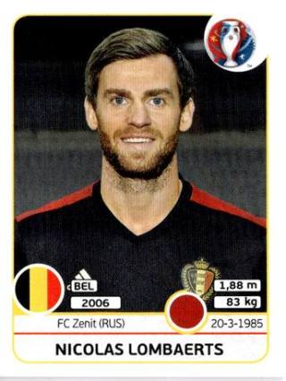 Nicolas Lombaerts – UEFA Euro 2016 France, Nr. 470