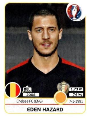 Eden Hazard – UEFA Euro 2016 France, Nr. 477