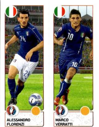Alessandro Florenzi / Marco Verratti – UEFA Euro 2016 France, n. 494