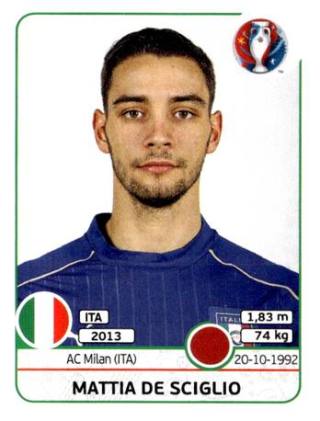 Mattia De Sciglio – UEFA Euro 2016 France, Nr. 502