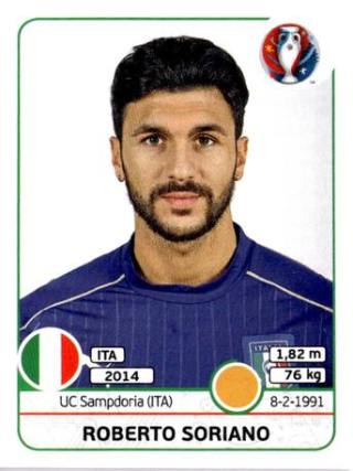 Roberto Soriano – UEFA Euro 2016 France, Nr. 509