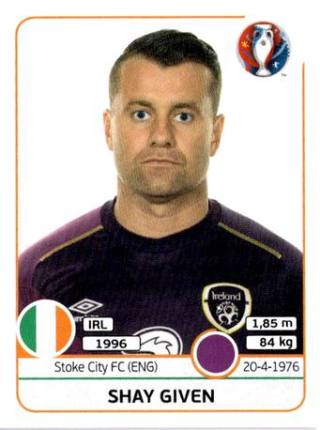 Shay Given – UEFA Euro 2016 France, Nr. 517