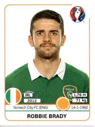 Robbie Brady – UEFA Euro 2016 France, Nr. 529