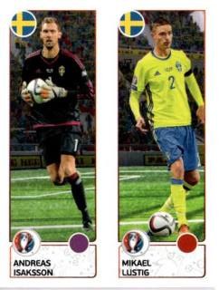 Andreas Isaksson / Mikael Lustig – UEFA Euro 2016 France, n.º 544