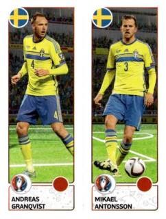 Andreas Granqvist / Mikael Antonsson – UEFA Euro 2016 France, n.º 545