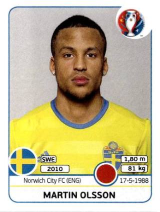 Martin Olsson – UEFA Euro 2016 France, Nr. 555