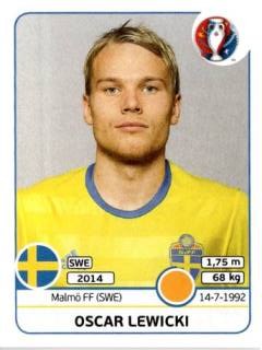 Oscar Lewicki – UEFA Euro 2016 France, Nr. 562
