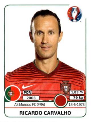Ricardo Carvalho – UEFA Euro 2016 France, Nr. 579
