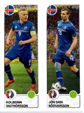 Kolbeinn Sigthórsson / Jón Dadi Bödvarsson – UEFA Euro 2016 France, n. 608