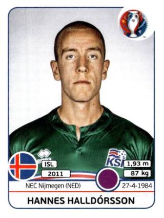 Hannes Þór Halldórsson – UEFA Euro 2016 France, Nr. 609