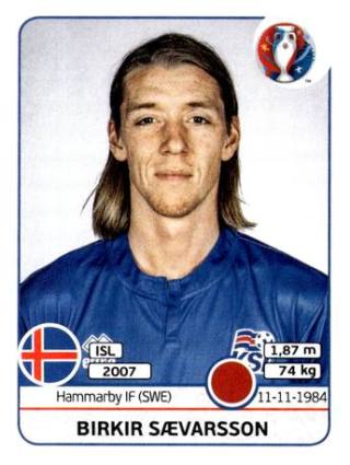 Birkir Már Sævarsson – UEFA Euro 2016 France, Nr. 611