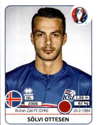 Sölvi Geir Ottesen – UEFA Euro 2016 France, Nr. 613