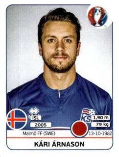 Kári Árnason – UEFA Euro 2016 France, Nr. 615