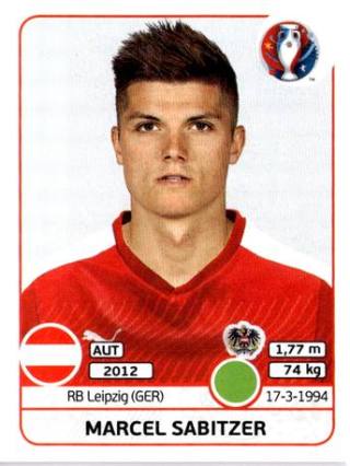 Marcel Sabitzer – UEFA Euro 2016 France, Nr. 647