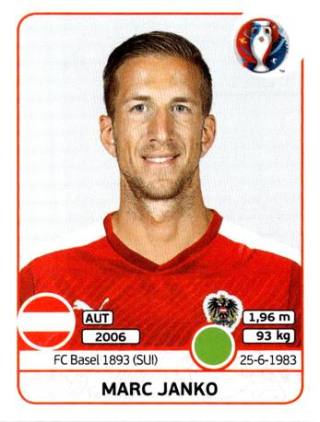 Marc Janko – UEFA Euro 2016 France, Nr. 648
