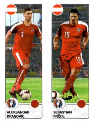 Aleksandar Dragović / Sebastian Prödl – UEFA Euro 2016 France, n.º 651