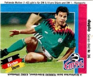 Ulf Kirsten – EM 1996 - Stars & Action (Ferrero), Nr. 36