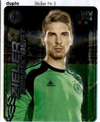 Ron-Robert Zieler – WM 2014 - DFB Team-Sticker (Ferrero), Nr. 5