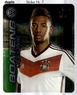 Jerôme Boateng – WM 2014 - DFB Team-Sticker (Ferrero), Nr. 7