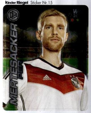 Per Mertesacker – WM 2014 - DFB Team-Sticker (Ferrero), Nr. 15
