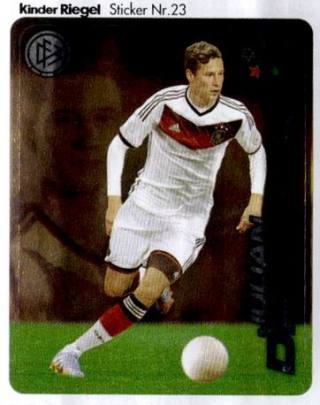 Julian Draxler – WM 2014 - DFB Team-Sticker (Ferrero), Nr. 23